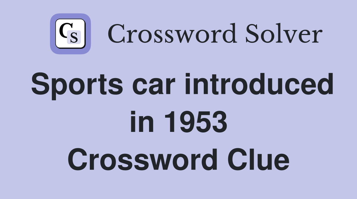 mazda sports car crossword clue